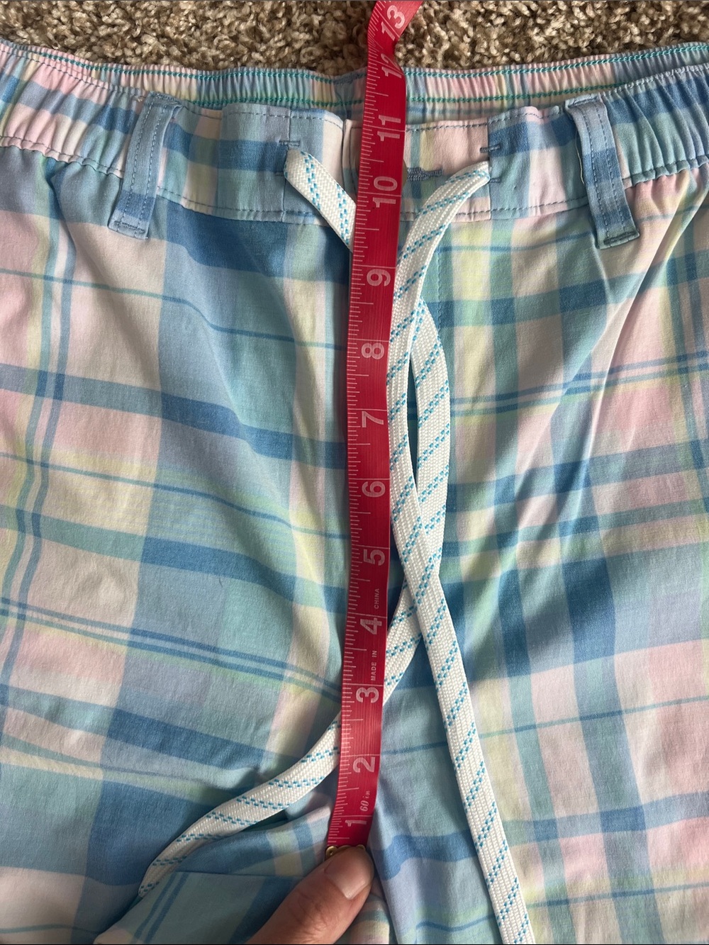 EUC! Chubbies Weekender Pastel Plaid Casual Pants Size MED - Picture 16 of 16